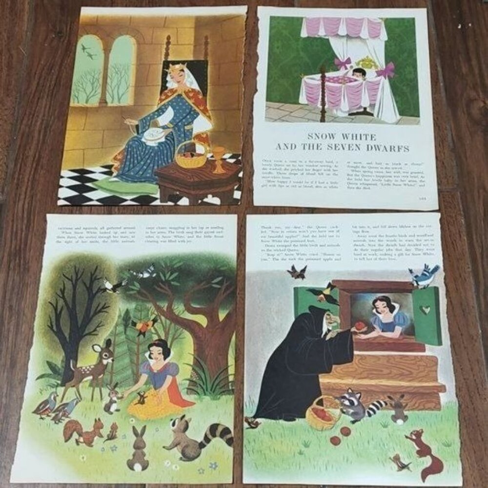 Snow White 1965 Disney Fantasyland nursery decor princess picture